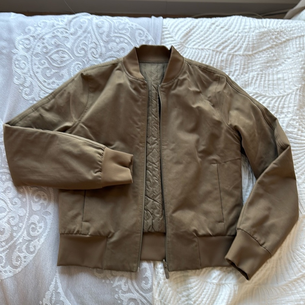 Lululemon Reversible Bomber Jacket - Size 4 - Brown